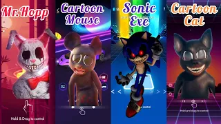 Mr Hopp - Cartoon Mouse - Sonic Exe - Cartoon Cat | Beat Jumper - Beat Racing - Tiles Hop - Smash