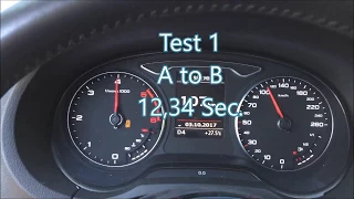 New Audi A3 1.6 TDI Acceleration Tests (D Gear Mode)