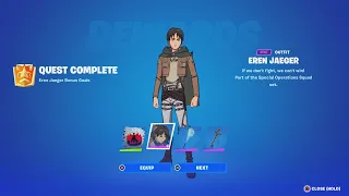 How To Unlock The EREN JAEGER Skin QUICKLY! (How To Do The Eren Jaeger Challenges)