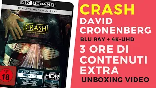 Crash di David Cronenberg - Blu Ray  + 4k UHD: unboxing video