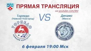 КХЛ Торпедо - Динамо Мн / KHL Torpedo -  Dinamo Minsk