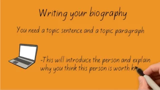 How to write a Biography