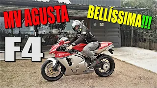 Pruebo una MV AGUSTA F4🏍️. Incomodísima😭 pero HERMOSA💋!!!