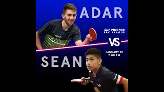Adar Alguetti vs Sean Chen | PINGPOD PRO LEAGUE Jan 10, 2022