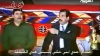 الرئيس القائد صدام حسين في مناسبة عائلية