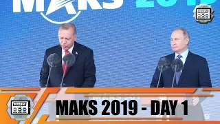 MAKS 2019  International Defense Aviation Air Show Space Salon Zhukovsky Moscow Region Russia Day 1