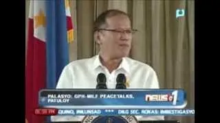 [News@1] Palasyo: GPH-MILF peacetalks, patuloy || August 15, 2013