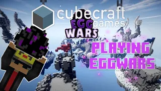 Playing EggWars in cubecraft||PC VS Mobile||#video||#minecraft||#cubecraft||#eggwars