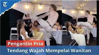 Pengantin Pria Tendang Wajah Mempelai Wanita di Pesta Pernikahan