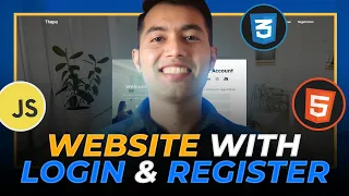 How to Create Website with Login & Register | HTML CSS & JavaScript