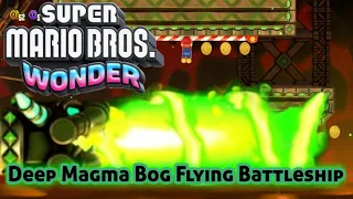 Deep Magma Secrets! Flying Battleship & Wonder Seeds (Super Mario Wonder)