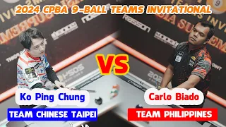 Ko Ping Chung vs Carlo Biado | 2024 CPBA 9-Ball Teams Invitational #highlightbilliardstv