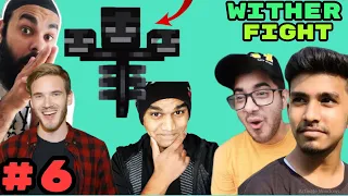 INDIAN GAMERS VS WITHER | Fight Battle Minecraft | Techno Gamerz, YesSmartyPie, BeastBoyShub |#6