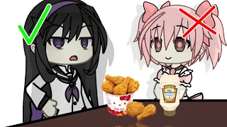 [Blood/FW⚠️] Fried chicken and mayonnaise 🍗 || Madoka Magica - Gacha life