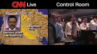 CNN Gulf War Control Room Video with Air Feed