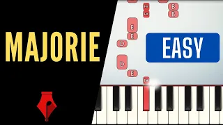 Taylor Swift - marjorie | EASY Piano Tutorial