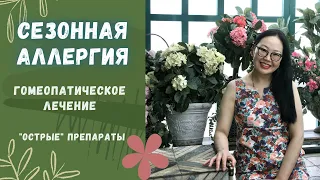 Гомеопатическое лечение сезонной аллергии (поллиноза). «Острые» препараты