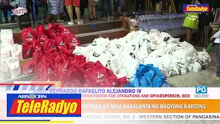 Sapat ang pondo para sa mga nasalanta ng bagyong Karding, ayon sa isang opisyal | Sakto