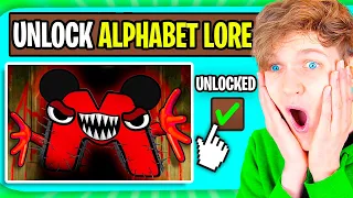 UNLOCKING *ALPHABET LORE* In AMANDA THE ADVENTURER!? (NEW SECRET ENDING!)