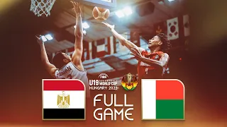 Egypt v Madagascar | Full Basketball Game | FIBA U19 Basketball World Cup 2023