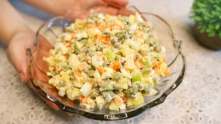 The most delicious Polish salad! I never get tired of eating this salad!