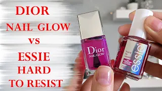 DIOR NAIL GLOW vs ESSIE GLOW&SHINE | Application + Final Thoughts | Perfect Nails at Home