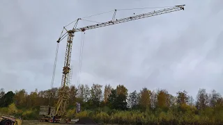 Deliberate overload of a tower crane