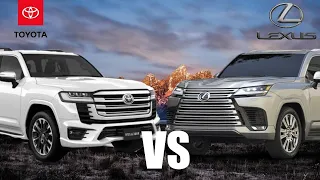 2022 toyota land cruiser 300 VS 2022 lexus lx 600 - interior, Exterior, Driving (Best Large SUV)