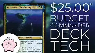 Arixmethes, Slumbering Isle | EDH Budget Deck Tech $25 | Tribal | Magic the Gathering | Commander