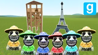 ZOOKEEPER FAMILY VS TOWERS! (Garry's Mod)