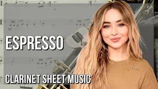 Clarinet Sheet Music: How to play Espresso by Sabrina Carpenter