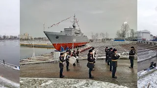 Полный СПУСК минного тральщика "ЯКОВ БАЛЯЕВ". Впервые увидел весь процесс!