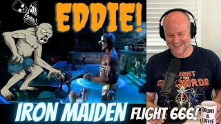 Drum Teacher Reacts: IRON MAIDEN - 'Iron Maiden' - Flight 666 The Concert