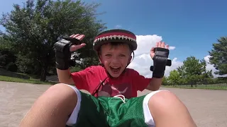 Cute Kid Skates for the First Time