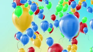 Raise |  Stock video |  screen | Background | Balloon | celebration |Abstract designs | multi color