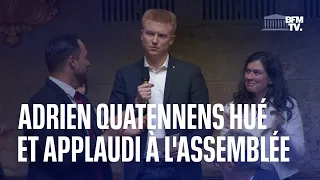 Assemblée: Quatennens hué et applaudi pour sa première prise de parole depuis sa condamnation