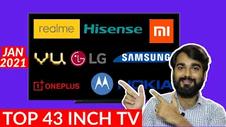 Best 43 inch Smart TV Under 25000 in 2021 | Top 5 Android Smart TV | 5 Best 43 inch Smart TV 2021