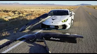 HIGH SPEED DISASTER  Lamborghini's Ski Box FLEW OFF!