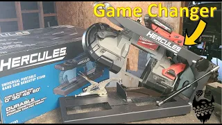 Harbor Freight's New Game Changing Tool! Portable Band Saw Benchtop Table