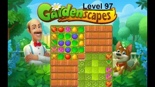 Gardenscapes Level 97 - [2020] [No Boosters] solution of Level 97 on Gardenscapes [Hard Level]