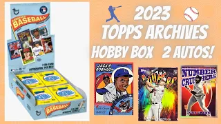 ⚾️ 2023 Topps Archives Base Hobby Box ** 2 On Card Autos Per Box! **