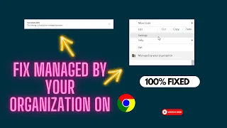 This Setting is Disabled on Managed Browser | Managed By Your Organization[FIXED]
