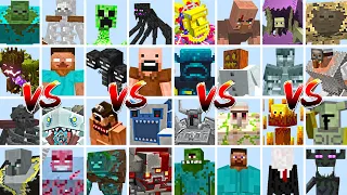 ALL MINECRAFT MOBS TOURNAMENT in Minecraft Mob Battle