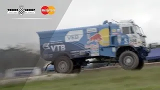 Mighty Red Bull Kamaz truck jumps at #FOS!