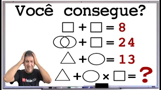 VOCÊ CONSEGUE resolver esse desafio de lógica matemática?   Prof Robson Liers - Mathematicamente