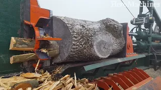 World Amazing Biggest Firewood Processing Machine | Super Log Splitter