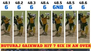 RUTURAJ GAIKWAD 7 SIXES in OVER| DOUBLE CENTURY| 2nd Player after JETHA LAL | @Sports_Salt | 6666666