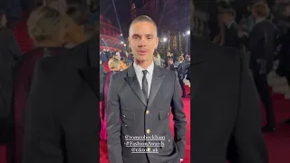 Romeo Beckham on the Fashion Awards UK 2021 London. ❤ #fashionawards - The British Fashion Council.