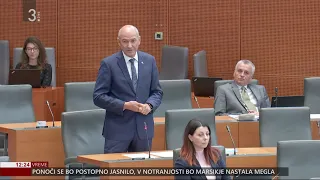 Prvi govor Janeza Janše na seji državnega zbora v njegovem 9. sklicu.