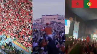 Crazy Morocco Fan Reactions To Win Against Portugal